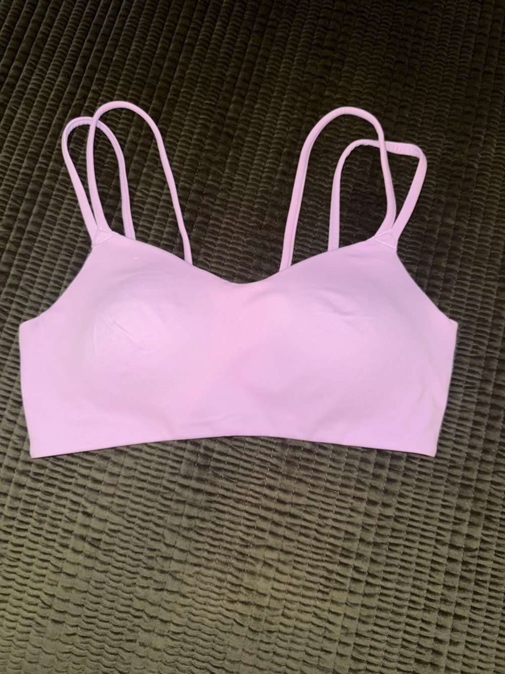 Avia Light Pink Double-Strap Seamless Bralette